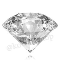 الماس شیشه ای شفاف در سه سایز متفاوت