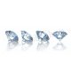 الماس شیشه ای شفاف در سه سایز متفاوت